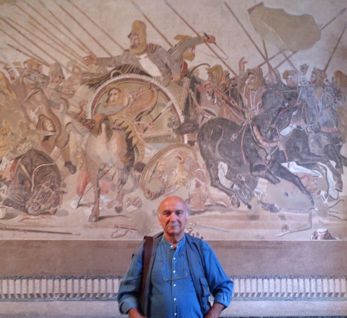 Napoli - Museo archeologico - Mosaico pompeiano della "Casa del Fauno" - Battaglia di Isso